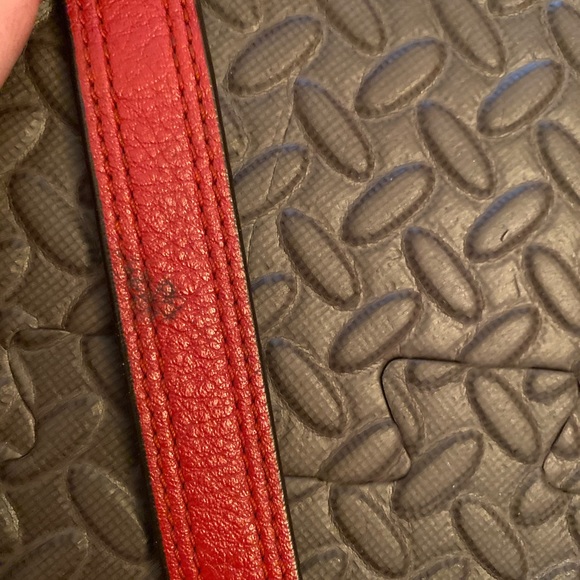 Bright Red Leather Authentic Coach purse - Picture 6 of 8